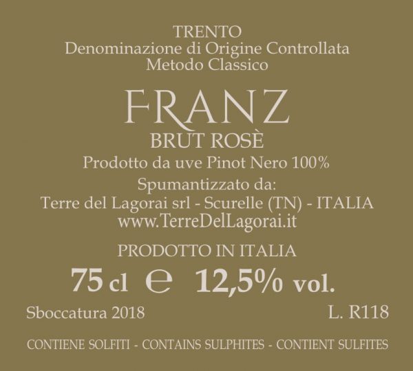 etichetta retro Franz